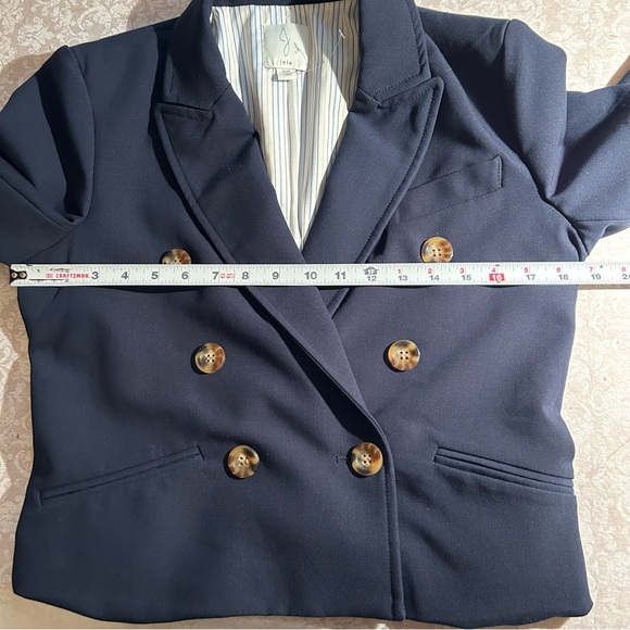Joie ~Navy Blue Double Breasted Cropped Jacket in size  Small - Picture 7 of 8